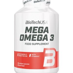 BioTech Mega Omega 3, 180 Kapseln