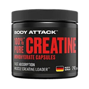 Body Attack 100% pure Creatine 240 Kapseln