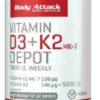 Body Attack Vitamin D3+K2 120 caps