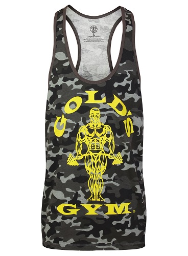 Gold´s Gym GGVST051 Muscle Joe Premium Tank Camo - black