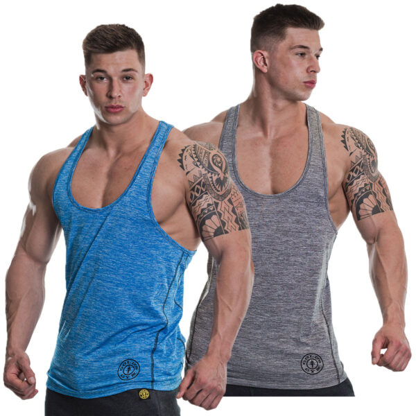 Gold´s Gym GGVST061 Raglan Stringer - Blue Marlin