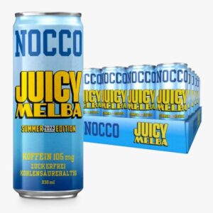 Nocco BCAA Drink 330 ml Juicy Melba 23 Stück Deformiert