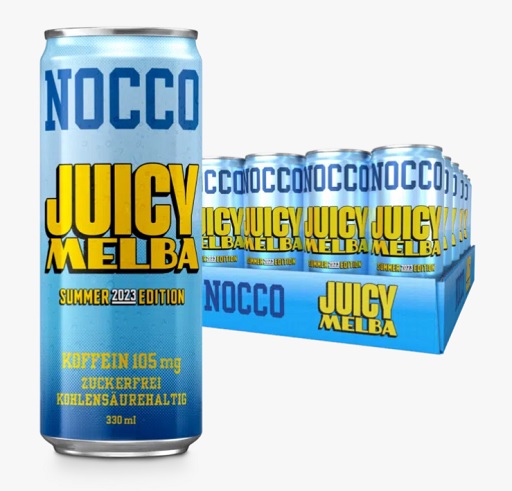 Nocco BCAA Drink 330 ml Juicy Melba 23 Stück Deformiert