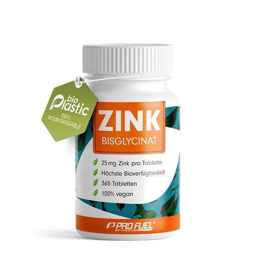 ProFuel Zink Bisclycinat hochdosiert 365 Tabletten