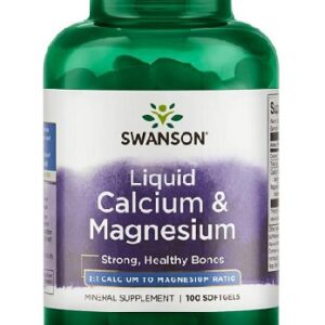 Swanson Liquid Calcium & Magnesium 100 Kaps.